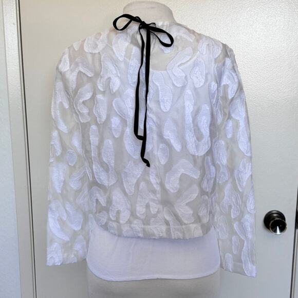 Maje Lendra Top in White Size Medium - Picture 4 of 5